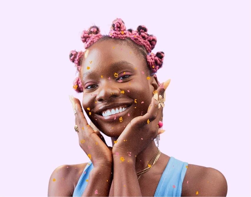 A trader smiling